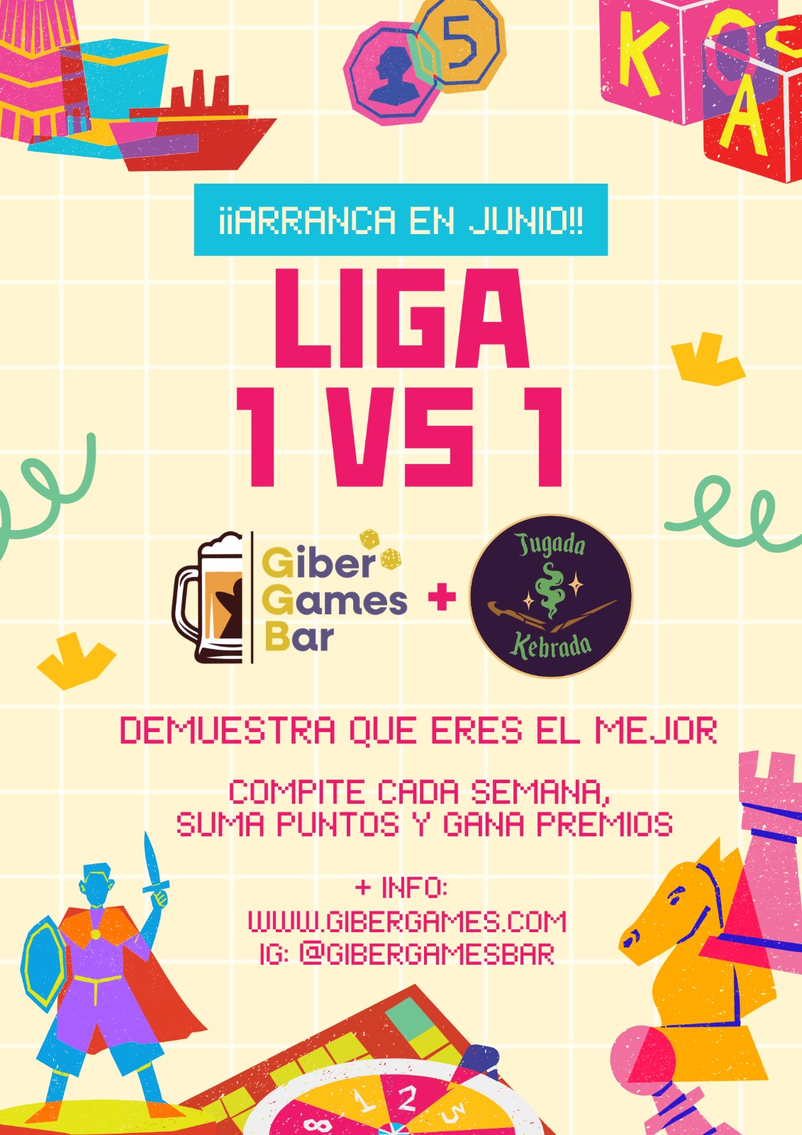 LIGA 1VS1 DE JUEGOS DE MESA